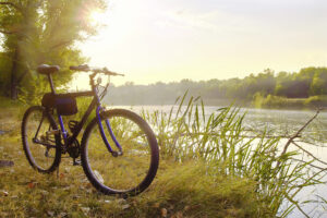 Fahrrad am See