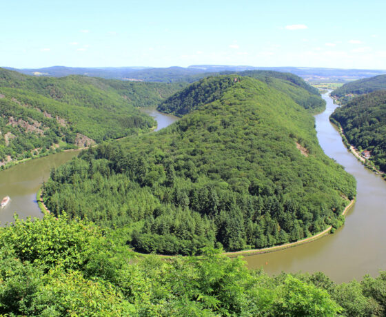 Saarschleife aus der Luft
