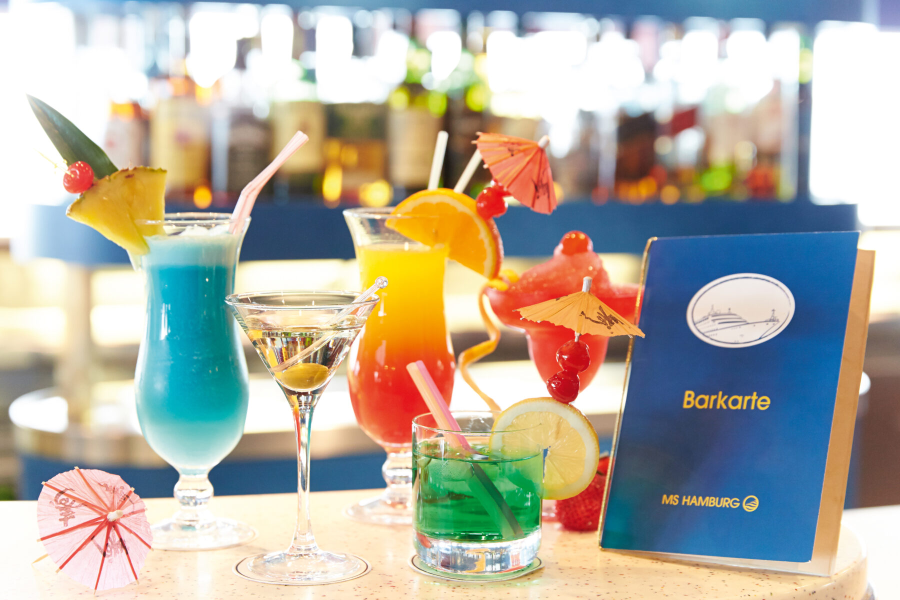 Cocktails und Barkarte