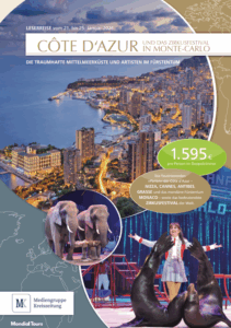 Cote D`Azur und das Zirkusfestival Prospektbild
