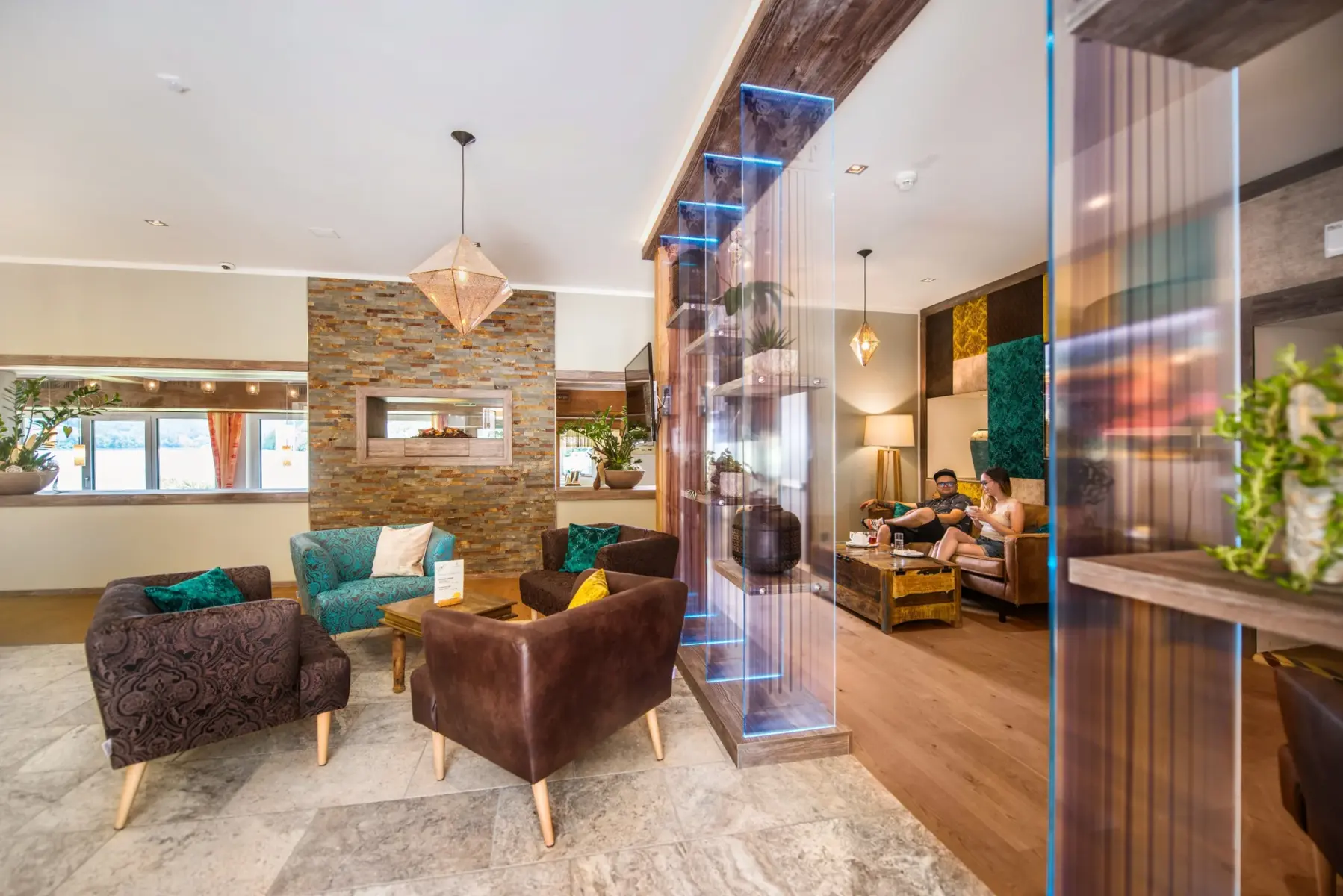 Frühling an der Donauschlinge1 Lobby des Hotels