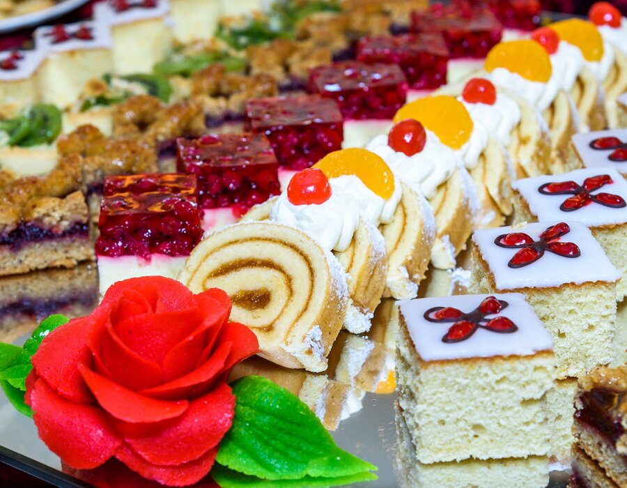 Kleiner Ausblick auf das Dessert an Bord der MS Amera