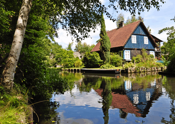 Haus am Wasser im Spreewald