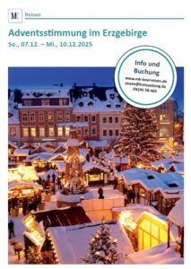 Reiseprospekt Adventsstimmung im Erzgebirge 2025
