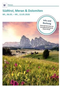 Reiseprospekt Südtirol, Meran & Dolomiten