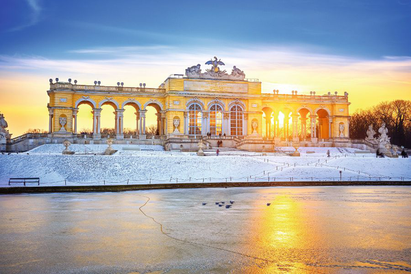 Wien an einem Wintertag
