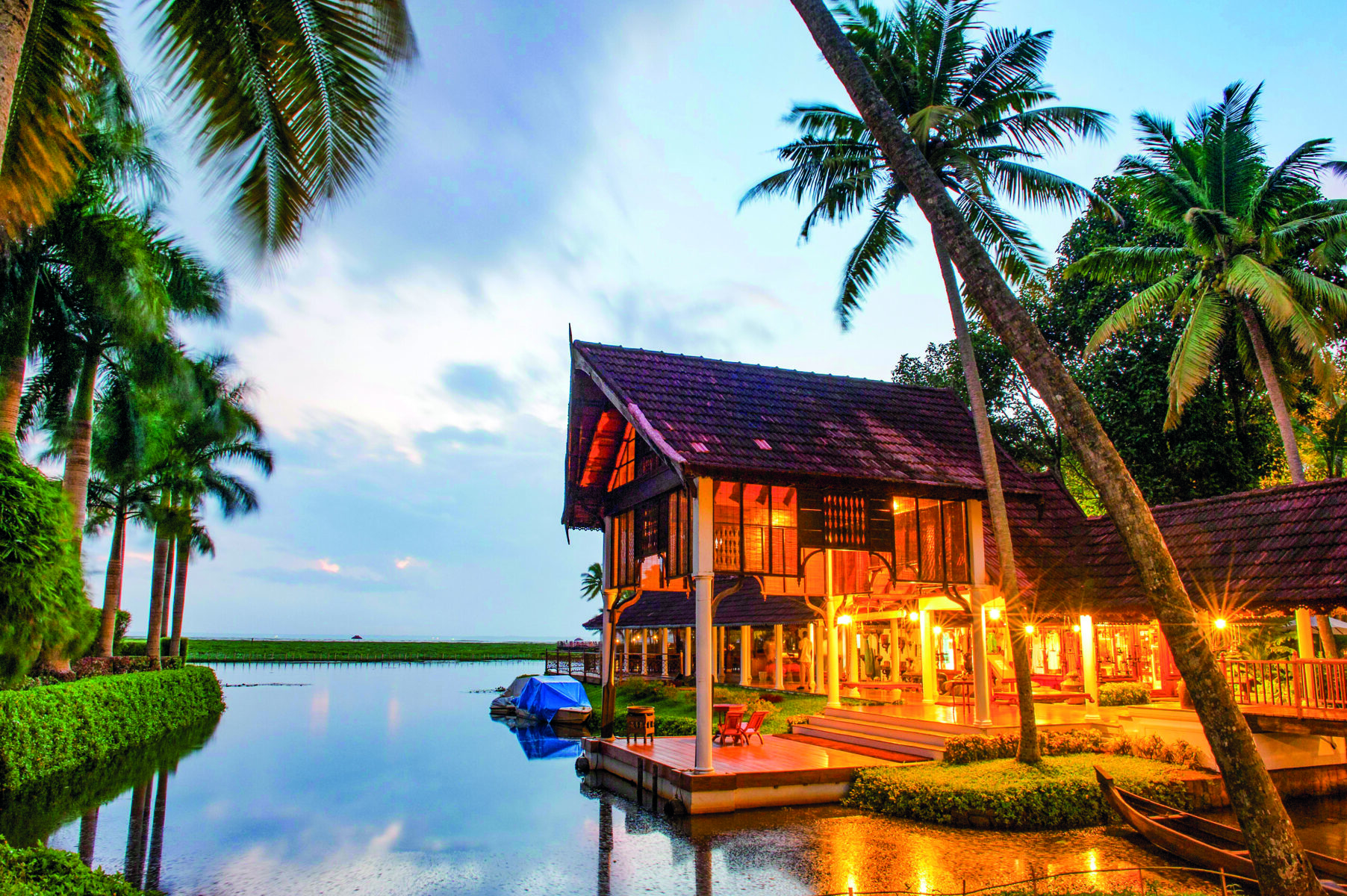 Kumarakom Lake Resort Hotel, Bundesstaat Kerala, Südindien