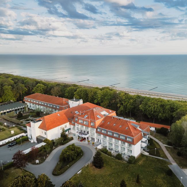 Ein Hotel in Graal-Müritz, direkt am Strand