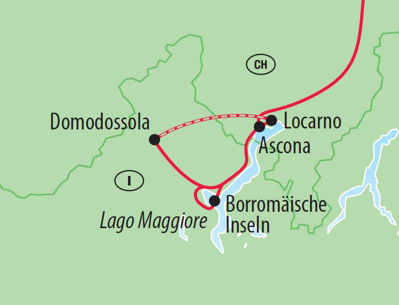 Route Tessin Reise
